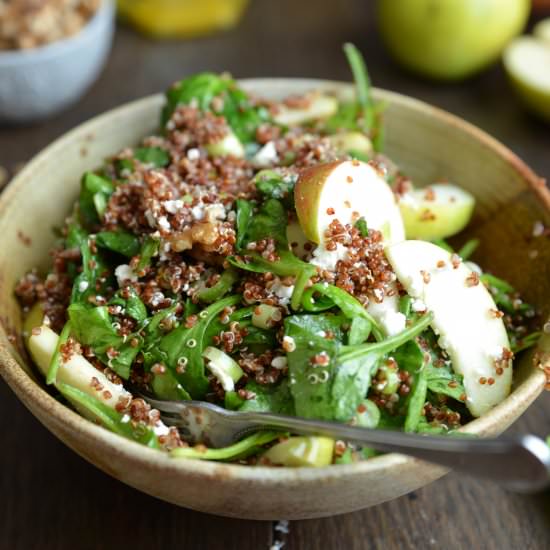 Apple, Red Quinoa & Feta Sald