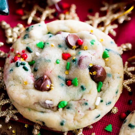 Funfetti Christmas Cookies