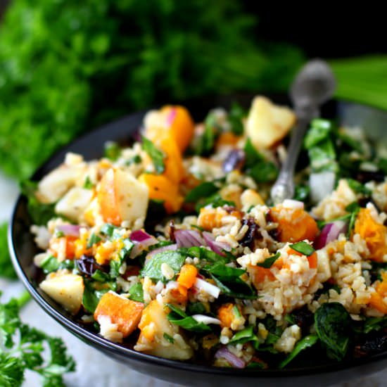 Roasted Butternut Squash Brown Rice