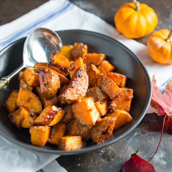 Miso-butter, Maple Sweet Potatoes
