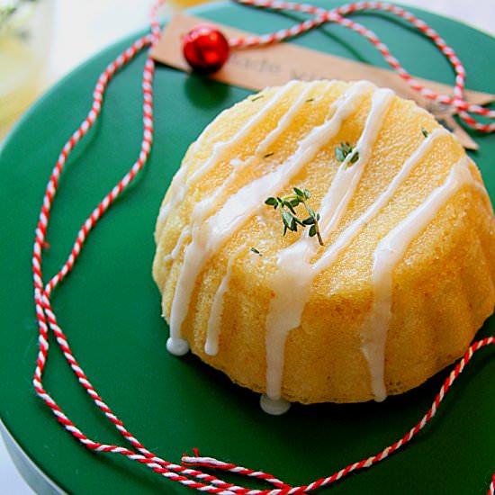 LEMON THYME MINI CHRISTMAS CAKES