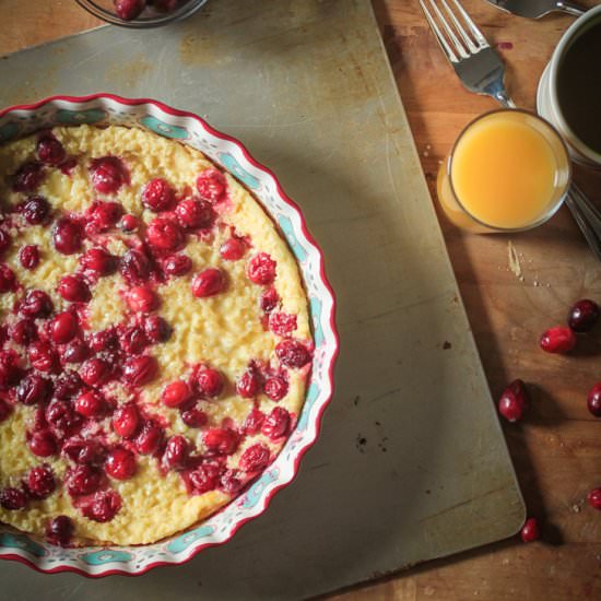 Cranberry Clafoutis