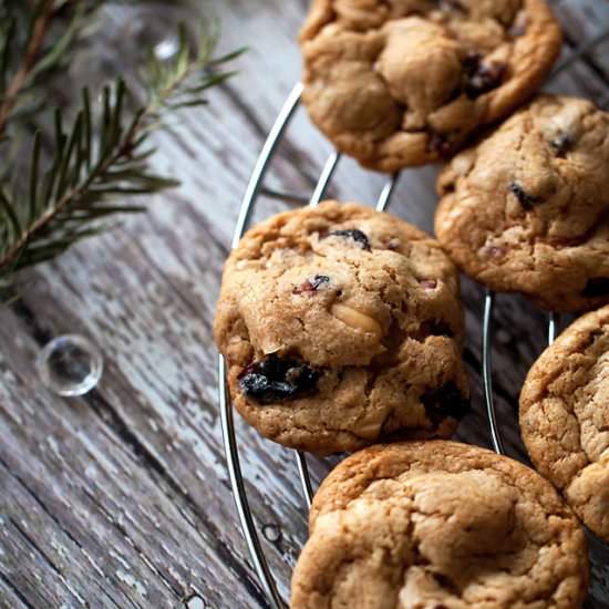 Coconut Oil Cranberries Cookies