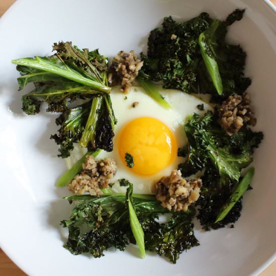 Egg with Crispy Kale