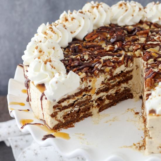 Gingersnap Turtle Icebox Cake