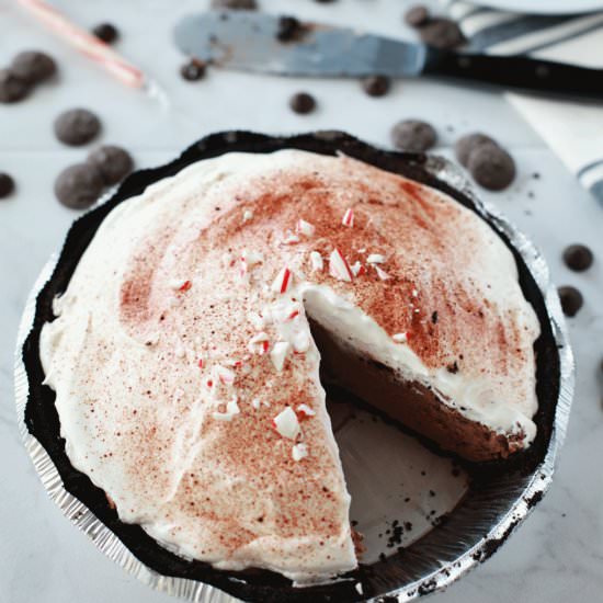 PEPPERMINT MOCHA SILK PIE