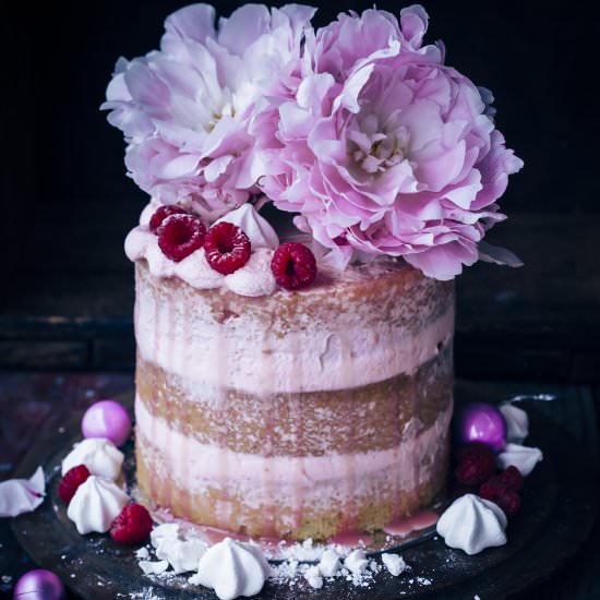 Raspberry And Rosewater Cake