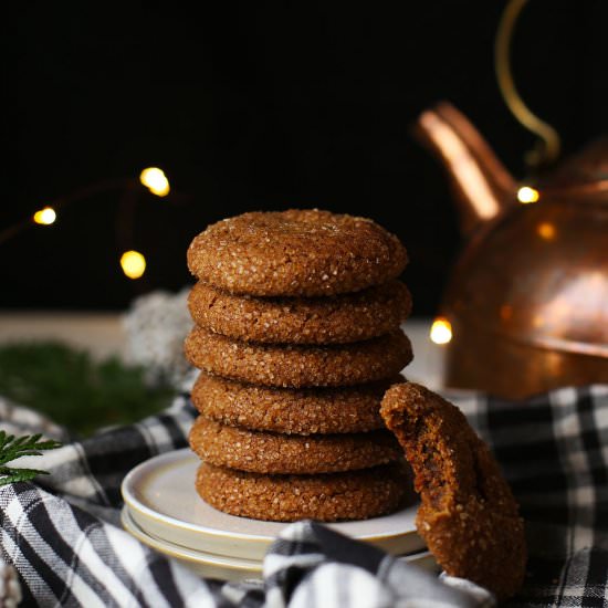 Chai-Sugared Molasses Cookies