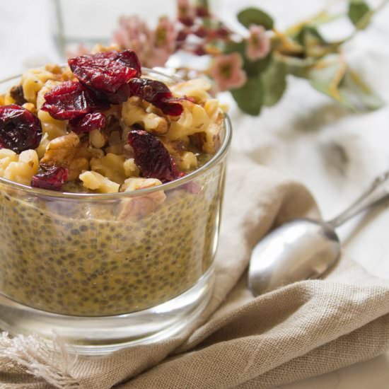Overnight Pumpkin Pie Chia Pudding