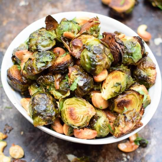 Asian Roasted Brussels Sprouts