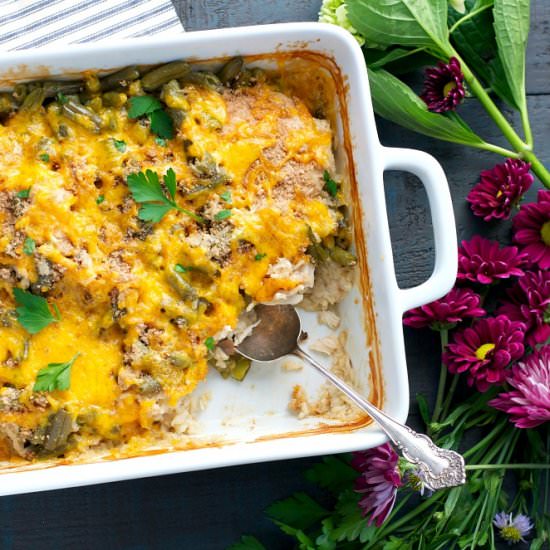 Dump & Bake Chicken Rice Casserole