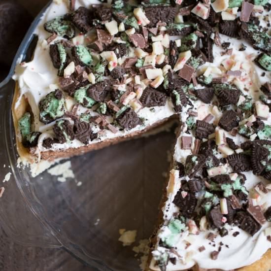 Mint Chocolate Pudding PIe
