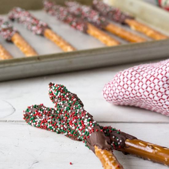 Chocolate Dipped Pretzels