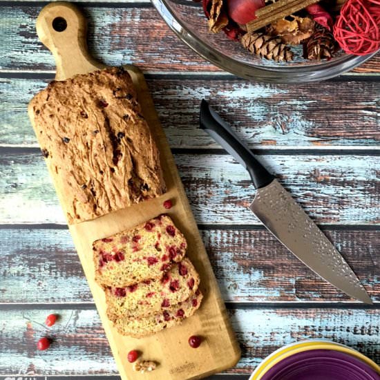 Gluten Free Cranberry Orange Bread