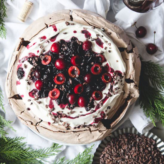 Chocolate Pavlova