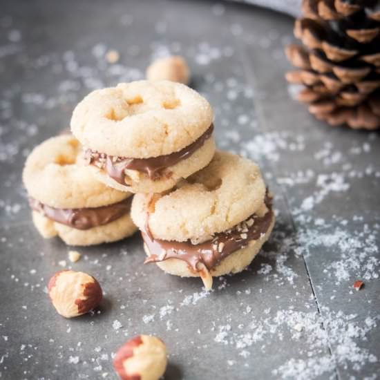 Salted PB & Nutella Cookies