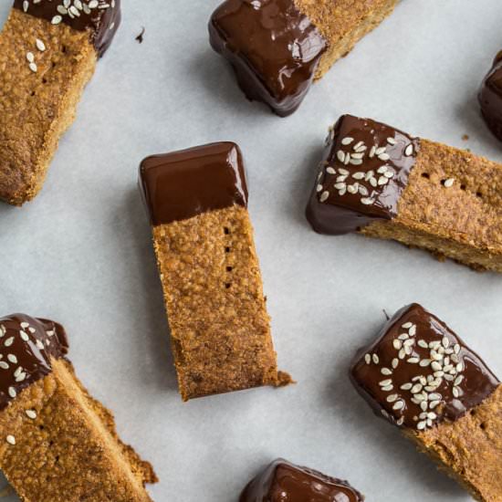 Tahini Shortbread Cookies