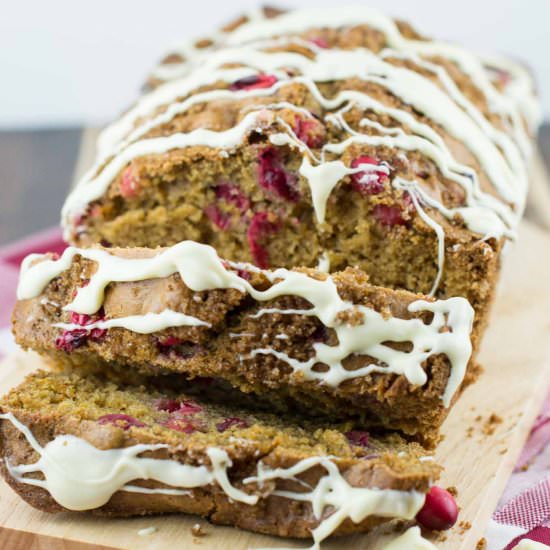 Cranberry Eggnog Bread