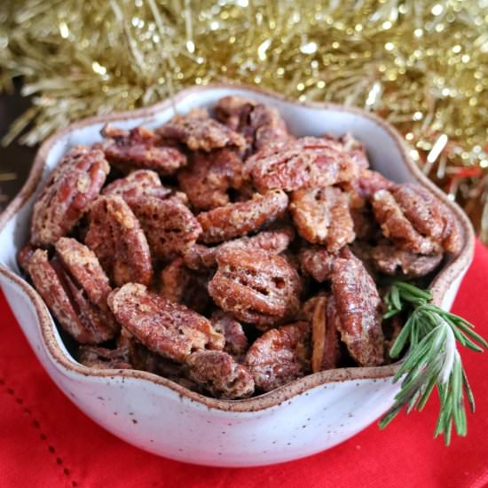 Orange & Cinnamon Roasted Pecans