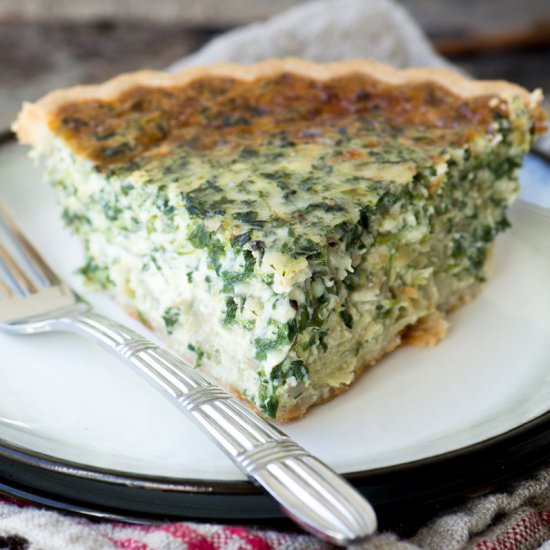 Spinach and Artichoke Quiche