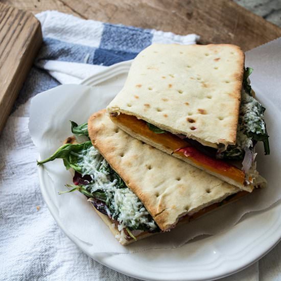 Sweet Potato Beet Veggie Flatbread