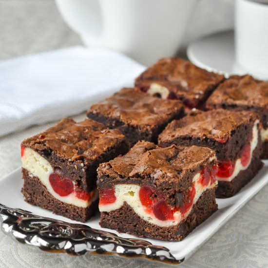 Cherry Cheesecake Brownies