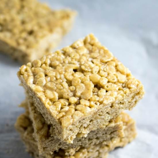 Almond Butter Rice Crispy Treats