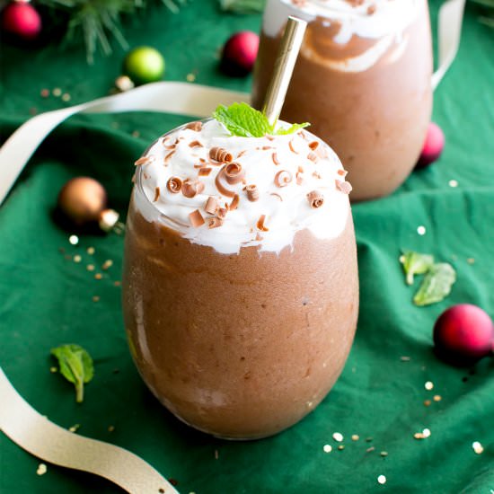 Vegan Peppermint Mocha Frappuccino