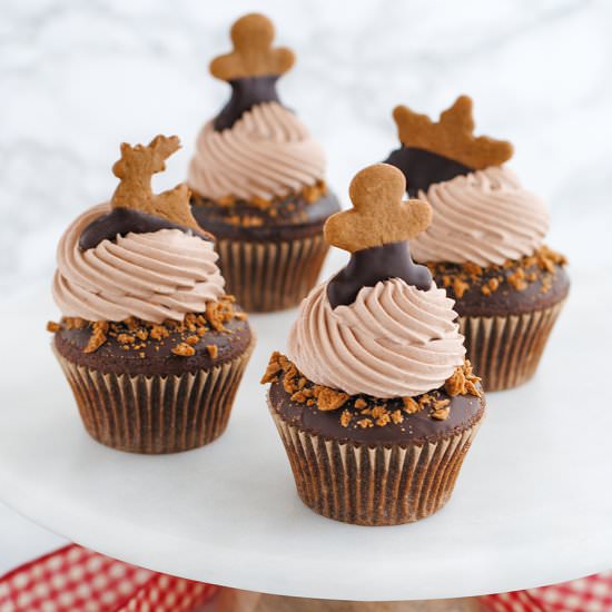 Chocolate Gingerbread Cupcakes