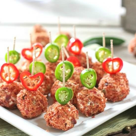 Jalapeño Cheese Ball Bites