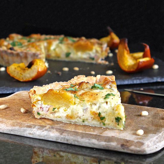 Chicken, Squash & Gruyere Quiche GF