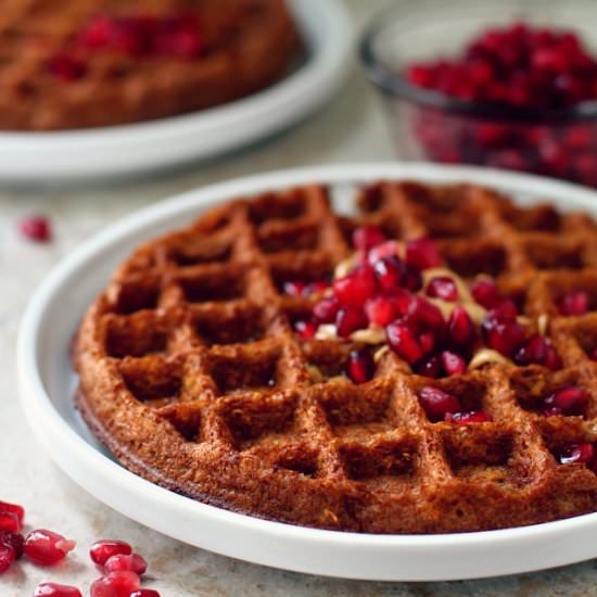 Flourless Gingerbread Waffles