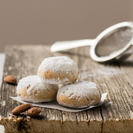 Greek Almond Snow Cookies