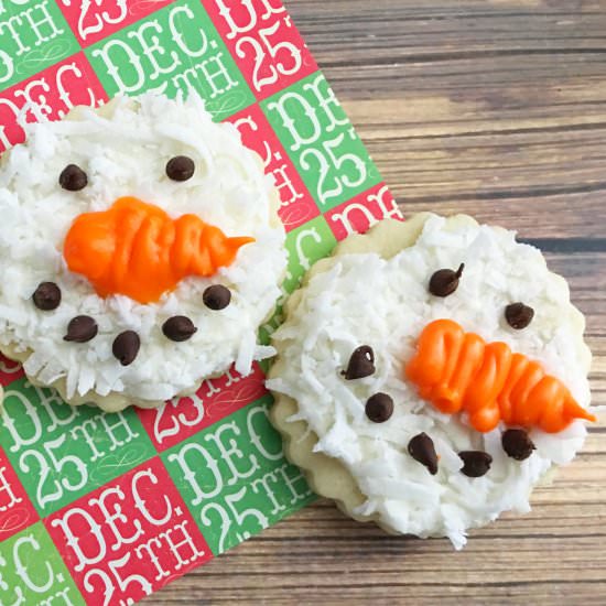 Snowman Sugar Cookies