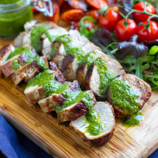 Roasted Pork Tenderloin with Salsa