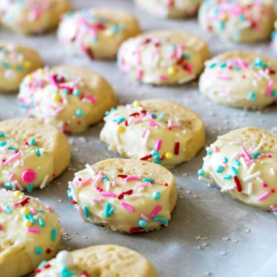 White Chocolate Lentil Shortbread
