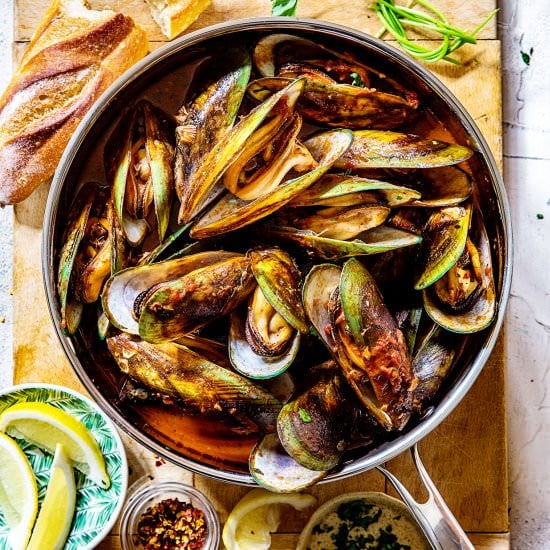 Steamed Mussels