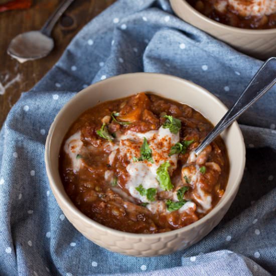 13 Bean Vegan Maple Bourbon Chili