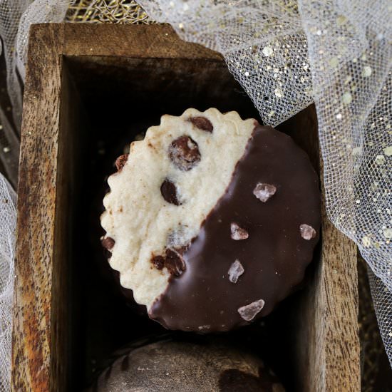 Brandy Chocolate Pink Salt Cookies