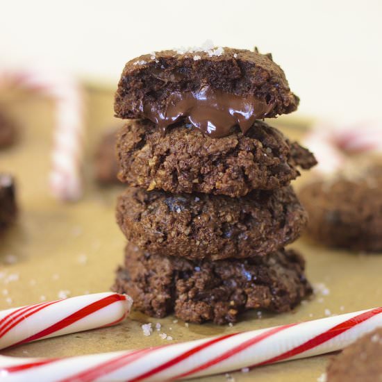 Dark Chocolate Peppermint Cookies