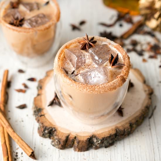 Iced Cinnamon Whiskey Chai