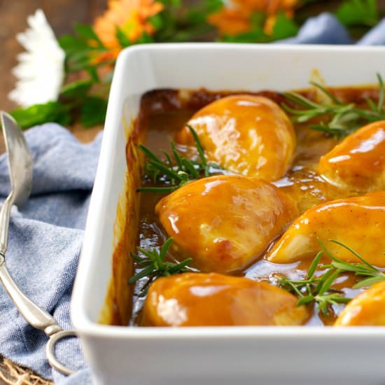 Dump & Bake Honey Mustard Chicken