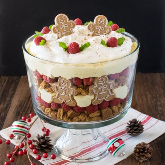 No Bake Eggnog Cheesecake Trifle