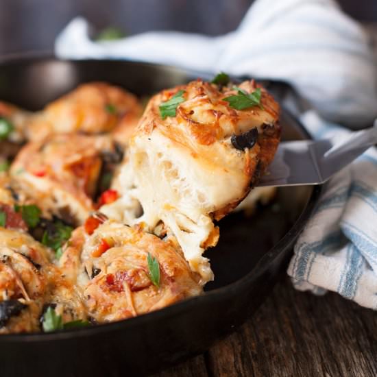 Skillet Pizza Rolls