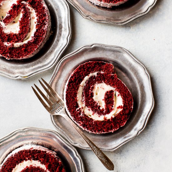 Red Velvet Cake Roll