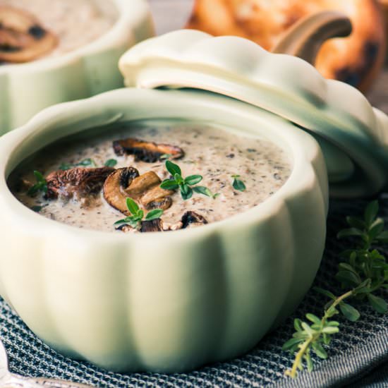 Mushroom and Brie Soup
