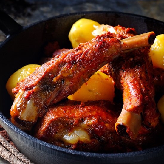 Portuguese Red Pepper Pork Ribs