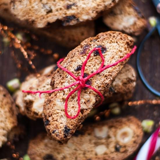 Cranberry and Amaretto Biscotti