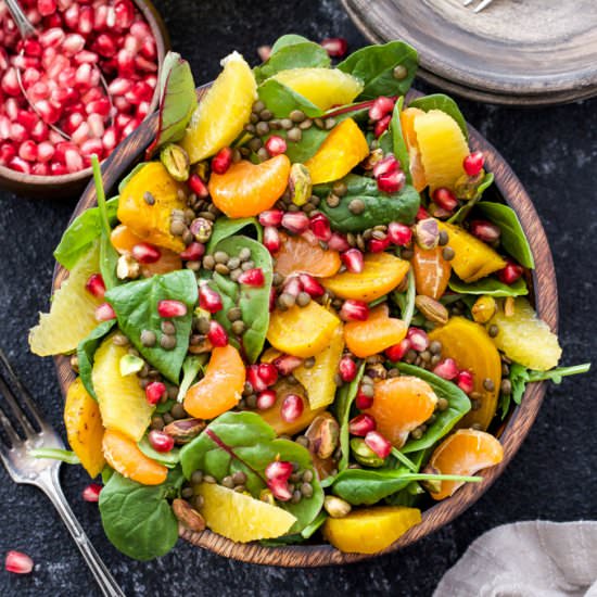 Roasted Beet, Citrus, and Lentil Salad