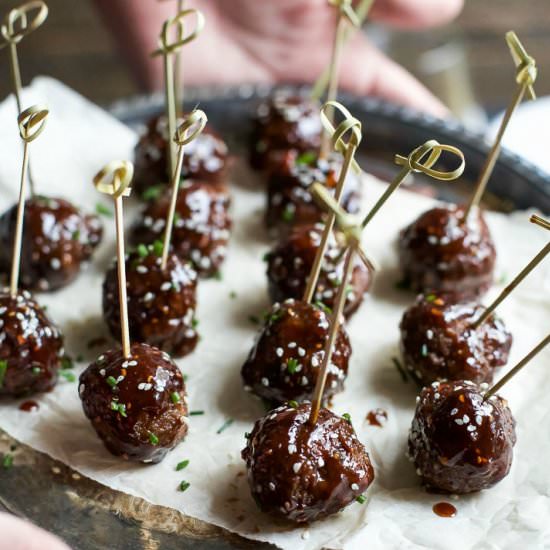 Asian Crockpot Meatballs